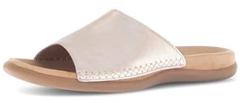 Gabor Damen Pantoletten, Frauen Slipper,Best Fitting,Gartenschuhe,Sommerschuhe,sommerclogs,Sandalen,Freizeitschuhe,Slides,Puder,37 EU / 4 UK