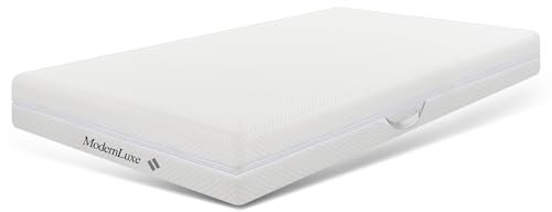 Kaltschaummatratze - Ergonomische 7-Zonen Matratze, 20 cm Höhe, Härtegrad H2/H3, Waschbarer Klimabezug, Anti-Rutsch-Beschichtung, Atmungsaktiv und Allergikerfreundlich, Wendematratze (90x200cm)