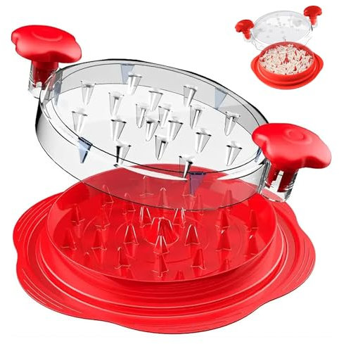 Tossca Hähnchenzerkleinerer, manueller Fleischzerkleinerer für Huhn, Rind, Schweinefleisch und mehr - Easy Pull Design, BPA-frei, spülmaschinenfest