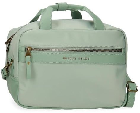 Pepe jeans Morgan Kulturbeutel, Grün, 31 x 21 x 15 cm, Polyester, mit Details aus Kunstleder von Joumma Bags, grün, Talla única, Kulturbeutel