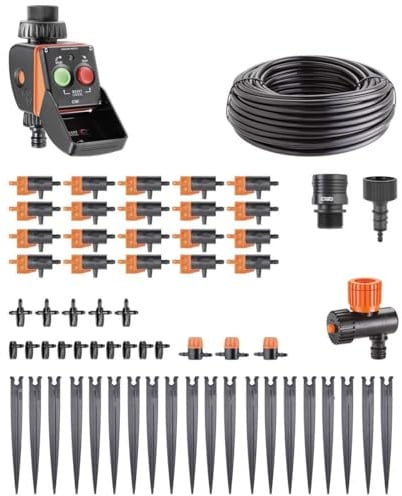 90763 Timer Kit 20 Pratico, impianto di irrigazione automatico a goccia