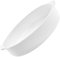 Ipetboom Plato de Cerámica Blanca con Asas Cuenco para Hornear Resistente a Altas para Servir Verduras y Frutas Uso Diario Horno y Microondas
