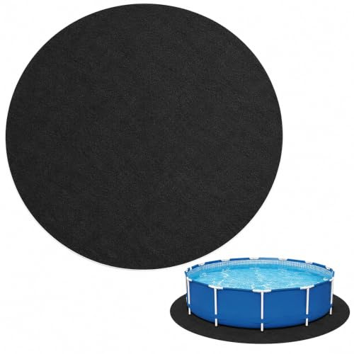 Afenau Suelo Piscina Redonda, Plegable Protector Suelo para Piscina Redonda 305 cm, Absorbente Tapiz de Suelo para Piscina Redonda, Tapiz Suelo Piscina Redondo para Piscinas Elevadas y Bañeras
