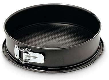 Guardini, Gardenia, Molde para Tarta Desmontable, 20 cm. Material: Acero con Revestimiento Antiadherente, Color Negro