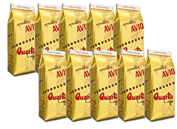 Caffè Quarta Avio Oro Coffee grinded N. 10 Packets, 250g Each. Original Italian Coffee Made in Salento Apulia