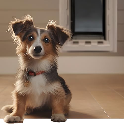 Ideal Pet Products Designer Series Ruff-Weather Haustiertür mit Teleskoprahmen, klein, 12,7 x 23,5 cm Klappengröße