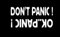 Makarios LLC Don't Panic Okay Panic Funny Cars Trucks Vans Walls Laptop MKRR505 weiß 5,5x2,75Nm