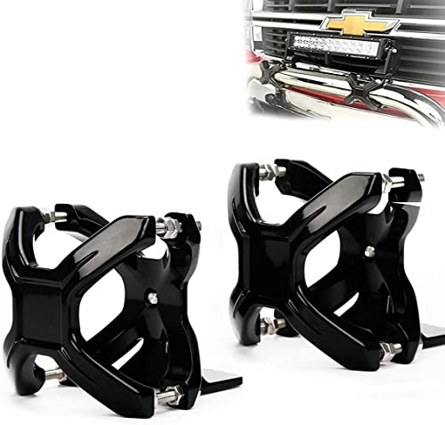 WOWLED Work Lights X Bracket, Pair X-Clamp Bullbar Mounting Bracket 2-3 LED Driving Work Light Bar Tube Mount Headlight Mounts