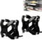 WOWLED Work Lights X Bracket, Pair X-Clamp Bullbar Mounting Bracket 2-3 LED Driving Work Light Bar Tube Mount Headlight Mounts