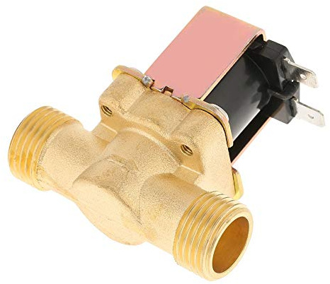 Electric Solenoid Valve 1/2 DC 12V Brass Normally Closed Electric Solenoid Valve Water Control