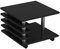 B-Ware Couchtisch Sofatisch Schwarzeiche nachbildung mit Rollen 65 x 65 cm Tisch Wohnzimmertisch Elegant und hochwertig