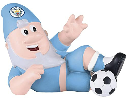 FOCO Officially Licenced Manchester City FC Sliding Tackle Football Garden Gnome