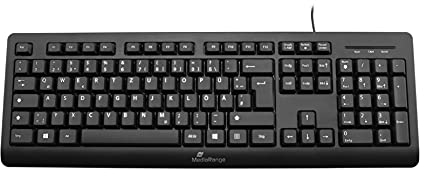 MediaRange Clavier Filaire QWERTZ Noir