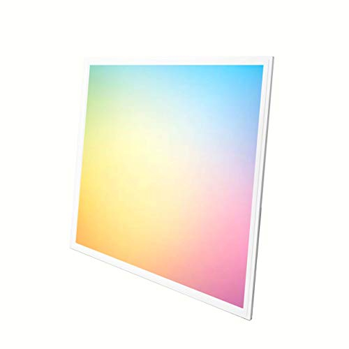 62x62 RGB W Ultra Slim LED Panel Deckenleuchte Farbig Farbwechsler dimmbar inklusive Trafo und Fernbedienung