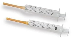 NinfasWeb - Pack de 2 Jeringas para embuche con sonda de Latex 10 ml.