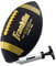 Franklin Sports Junior-Fußball - Kids Junior Size Youth Football - Synthetic Leather - Extra Grip - Schwarz/Gold - Air Pump Included