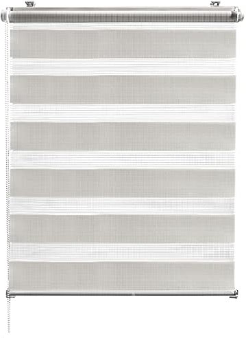 CelinaSun Rollo für Fenster ohne Bohren 40 x 150 cm grau Doppelrollo klemmfix Fensterrollo innen Klemmrollo Jalousie