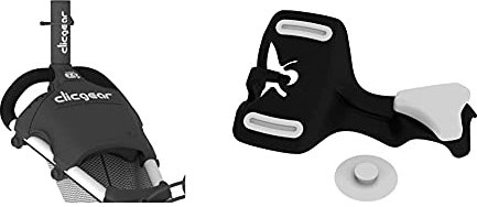 Clicgear Trolley Umbrella Holder, Black, & GPS Holder,Grey,L