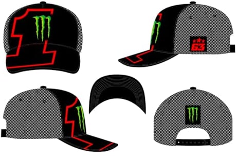 63 BAGNAIA - Monster DUAL LINE,Cap,Uomo,Black,