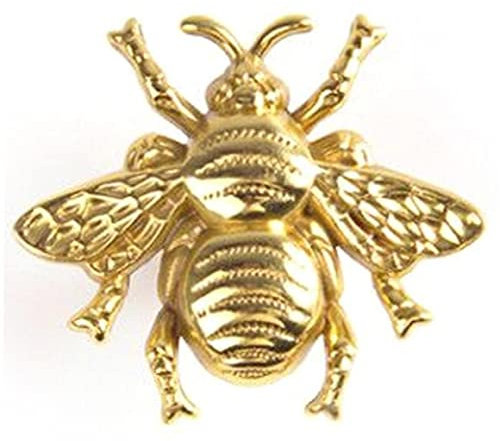 1pc Bee Brass Door Handle Metal Knob Pull Handle for Cupboards, Doors, Cabinets, Drawers, Furniture