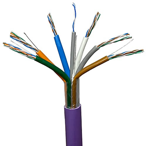 300m Low Smoke CAT5e Cable | 25 Pair Multi-Core | Unshielded Twisted Pair Pure Copper Solid Core Conductors | Low Smoke Zero Halogen (LSZH/LSHF) | Ethernet Network LAN RJ45 Data Cable