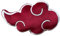 Homadict Naruto Kissen – Akatsuki Wolke – dekoratives Accessoire – weich und flauschig – Maße 40 x 30 cm – Offizielles Lizenzprodukt Naruto, Weiß & Rot
