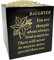 OnlineStreet Grabvase, Behälter mit Deckel, dichter abnehmbarer Deckel, kleine Löcher auf der Oberseite der Vase, Grabvase, Behälter für Blumen, Schwarz