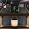 NYMCAR Nach Maß Auto FußMatten für 99% Stufenheck, Schrägheck, Coupe, Kombi, Cabriolet, Großraumlimousine 2000-2023 (Beige und Schwarz Weiß)