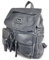 kennydoo moderner Damen Rucksack von Kumixi 160432 I weiches Leder Imitat, viele Fächer (schwarz)