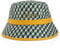 Blackskies® Designer Bucket Hat | Unisex Sonnenhut Fischerhut Geometic Luxury Würfel Artwork Grün