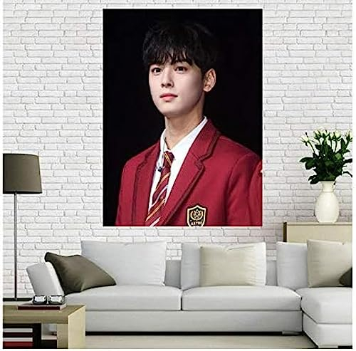 Poster Cha Eunwoo Sänger Schauspieler Star Poster Porträt Bilder Poster Und Drucke Kunst Wand Leinwand Malerei Home Decor 50X70Cm Kein Rahmen