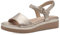 TAMARIS Femme 8-88708-42 Sandale compensée, Or, 41 EU Large