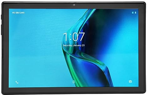 Airshi 10.1 Inch Tablet PC, Dual SIM Dual Standby 5G WiFi 4G LTE Tablet 3200x1440 Octa CPU for Work for Business (Black)