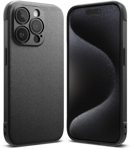 Ringke Onyx Case Kompatibel mit iPhone 15 Pro Hülle, Verbesserte Griffigkeit TPU Stoßfänger Handyhülle für iPhone 15 Pro 6,1 - Matte Black