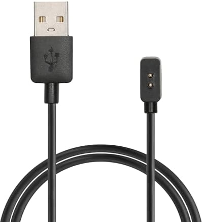 kwmobile USB Kabel Charger kompatibel mit Xiaomi Mi Smart Band 9 / Band 8 / Band 8 Pro/Redmi Watch 3 Active Ladekabel - Smart Watch Ersatzkabel - Fitnesstracker Aufladekabel in Schwarz