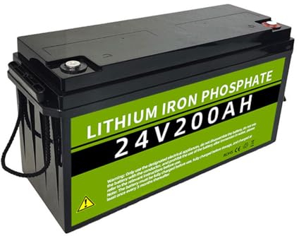 SSCYHT 24V 200Ah 50Ah LiFePO4-Batterie 5,12kWh/1,2kWh Lithiumbatterie Eingebaute BMS 4000+ Deep Cycles-Batterie für Solaranlagen/Wohnmobile/netzunabhängige und Marineanwendungen,24v200ah