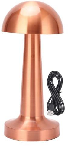 Haofy Tischlampe mit Touch-Dimmer und 3 Lichtfarben, USB-C wiederaufladbar 15-20h Akkulaufzeit, dimmbare Nachttischlampe für Schlafzimmer, Wohnzimmer, Esszimmer, Café, Balkon, Garten