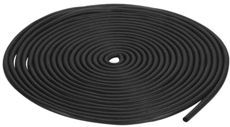 QUARKZMAN Nastro Tenuta Gomma Espansa, Diametro 3,5mm (9/64) Lungo 10 Metri (32,81 Piedi) Gomma Epdm Rotonda per Guarnizioni Fai-Da-Te, Magazzino, Tappetini, Tubi Schiuma, Artigianato