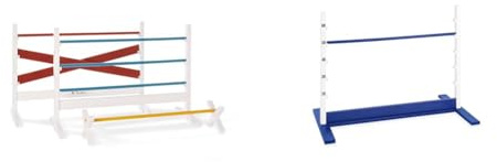 Pinolino 381494 Hindernishürden, 2 Steilsprünge, 1 Cavaletti, bunt Hindernishürde Hoppe, Weiß/Blau, 1 Stück (1er Pack)