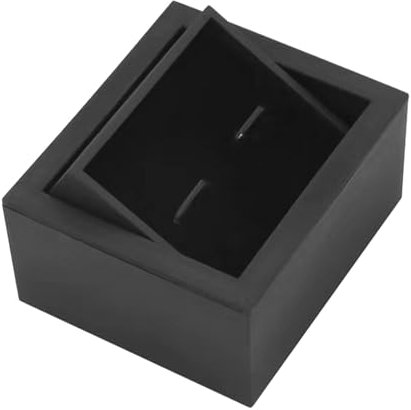 rockible Manschettenknopf-Box-Etui, Manschettenknopf-Vitrine für Herren, tragbare Manschettenknöpfe-Organizer-Box, Schmuck-Geschenkbox für Hochzeitstag