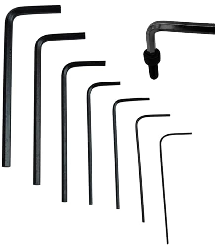 Clé Allen, Jeu De Clés Hexagonales 7 Pièces Mini, 0,7 À 3,0mm, Ensemble De Petite Taille, Noir