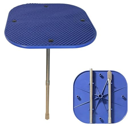 OLPRO | Portable Camping Table with Spike | Lightweight & Foldable Outdoor Table, 44cm Tall with Anti-Slip PVC Top, Perfect for Camping, Beach, Picnics & Outdoor Dining