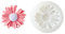 Moldes para velas de margaritas, 1 molde de silicona de flores con agujero, para hacer jabón de aromaterapia, moldes para hornear chocolate, fondant, postre, fiesta, decoración del hogar (blanco, 1