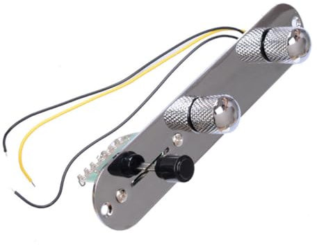 Laded Control Plate Breite vordrahtete Telecaster -Steuerplatte für Gitarrenspitzen im Tele -Stil, Telecaster Control Plate