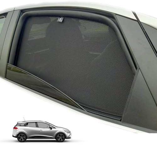 XTRM-CAR Sonnenschutz Blenden passt für Renault Clio IV Kombi 2012-2020 ideal angepasst, UV-Schutz, Hitzereduktion (Komplettes Set)