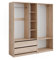 Vicco Kleiderschrank Elmo, Flügeltürenschrank, Sonoma, 100 x 200 cm 2er Set