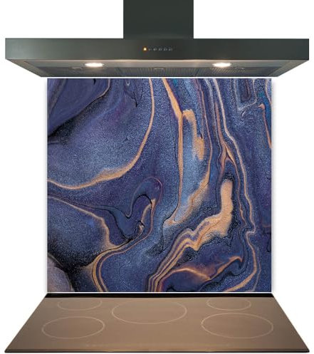 Printed Toughened Glass Splashback for Kitchen, Tempered Heat Resistant Glass Splashbacks for Cookers (Design 2029, 60 x 65cm)