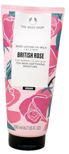 The Body Shop Britische Rosenkörperlotion, 170 ml, Rosa