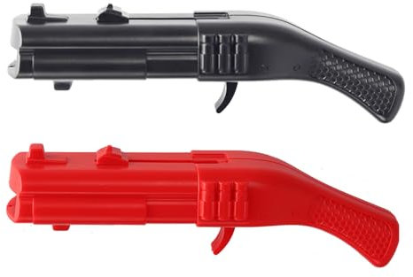 Cap Shooter Bottle Opener, Funny Launcher Shooter Creative Beer Opener for Drinking Game Family Party Bar Outdoor Barbecue (Black+Red)