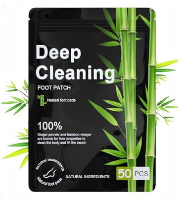 Freshmagis 50PCS Entgiftungspflaster Füße, Detox Pflaster, Detox Fußpflaster zur Entgiftung für besseren Schlaf, rein natürliche fusspflaster zum entgiften, Deep Cleansing Foot Pads, Detox Patches